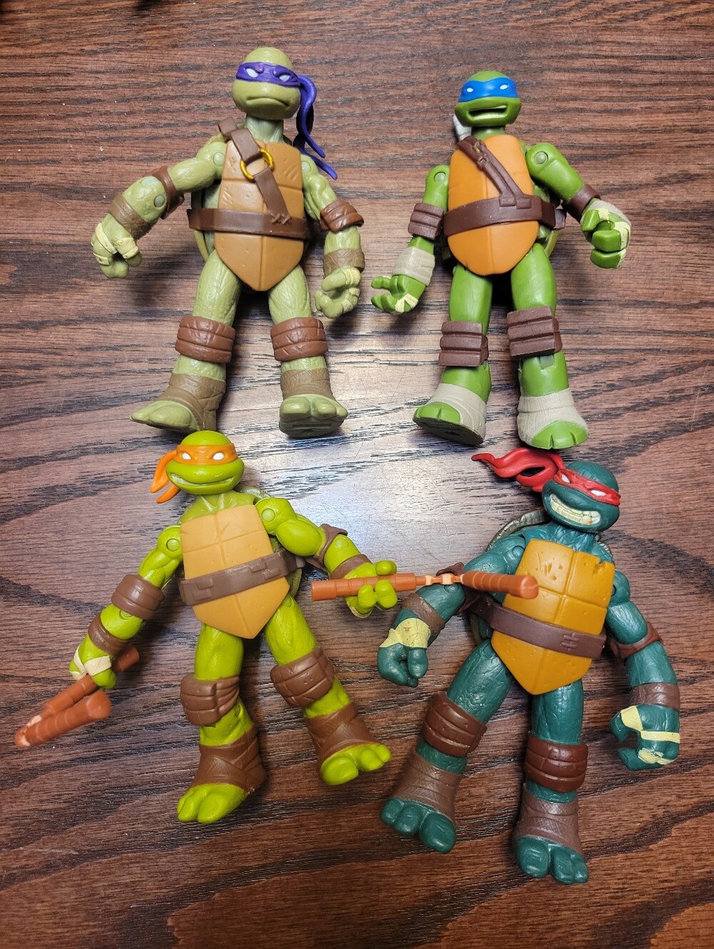 TMNT Teenage Mutant Ninja Turtles Viacom Playmates Lot Action Figures - GUC